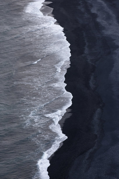 冰岛的黑沙滩图片下载