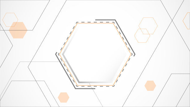 白灰色多边形技术背景抽象。图片下载