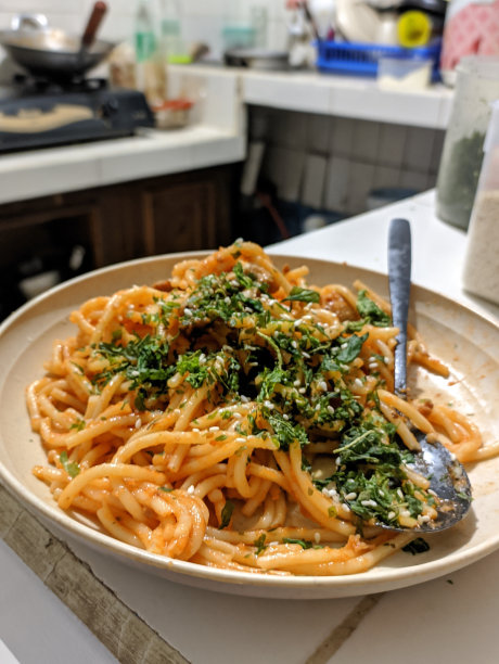 假意大利面，它的面条图片下载