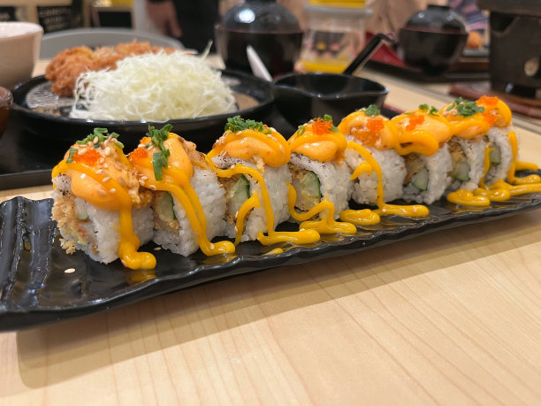 寿司卷配门台酱图片下载