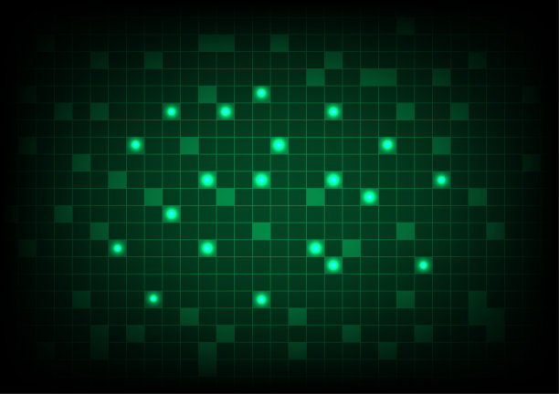 摘要背景数字像素网格网络防火墙未来技术安全矢量说明图片下载