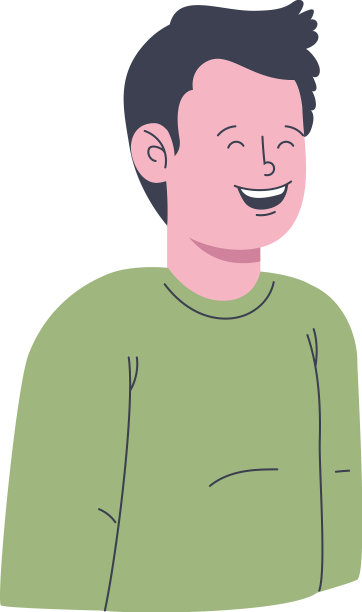 穿绿色外套的男人图片下载