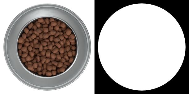 装有食物的狗碗图片下载