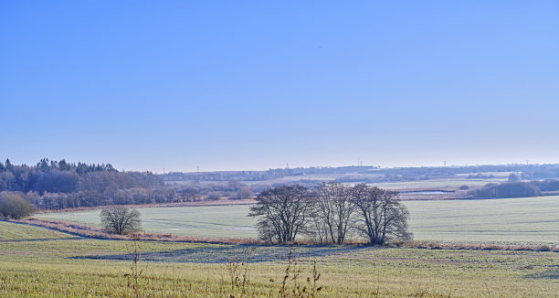 丹麦乡间的冬天图片下载