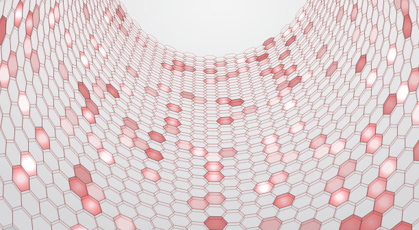 带有六边形的抽象向量背景。景观与景观的虚拟世界。三维设计图片下载