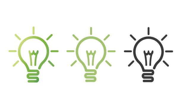 电灯泡有三种变体。图片下载