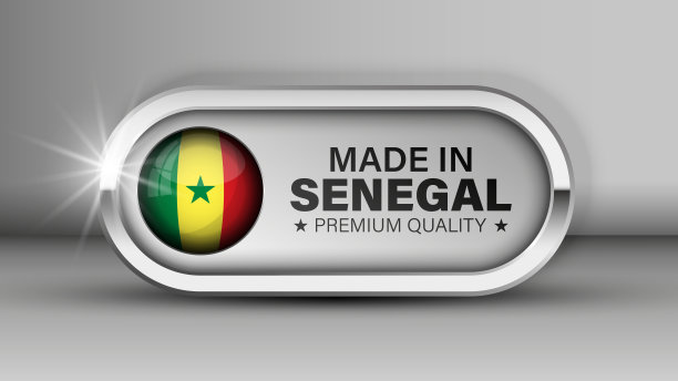 塞内加尔制作的图形和标签图片下载