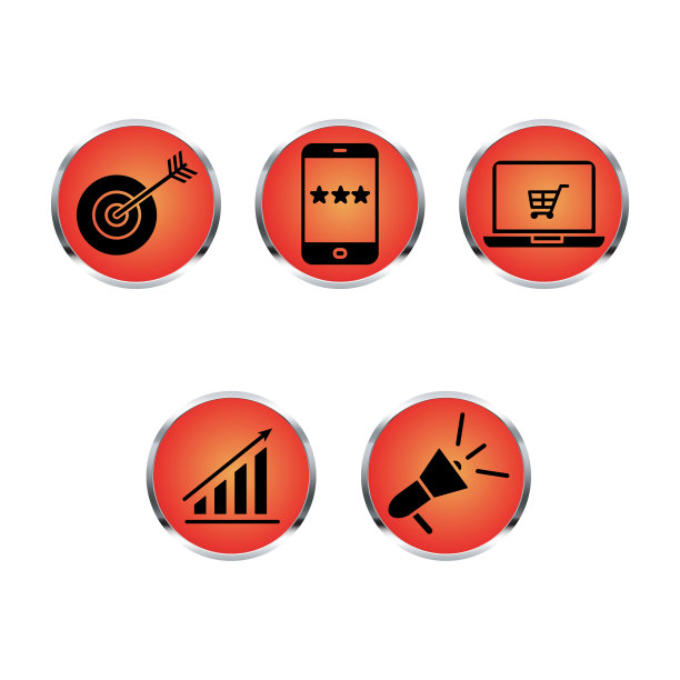 营销图标设计模板的插图矢量图形图片下载