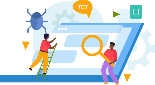 Qa工程师平面概念图片下载