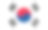 韩国国旗矢量插图材料图片下载