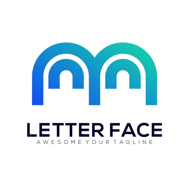 字母m面矢量模板设计图片下载