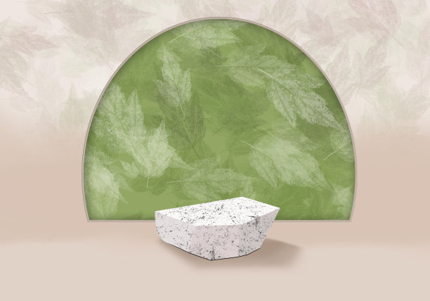 展览平台。化妆品展示台。3 d渲染。背景休假图片下载