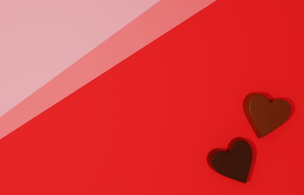 一组巧克力的3D图像图片下载