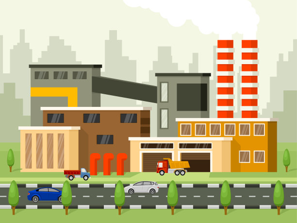 厂房矢量图片下载