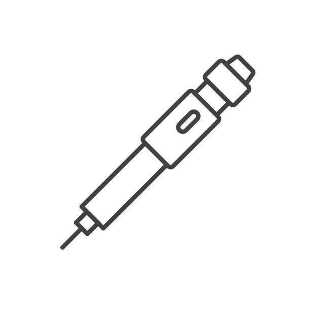 胰岛素注射笔线条图标图片下载