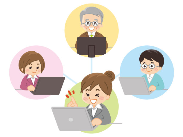 远程工作。远程办公。商业形象。图片下载