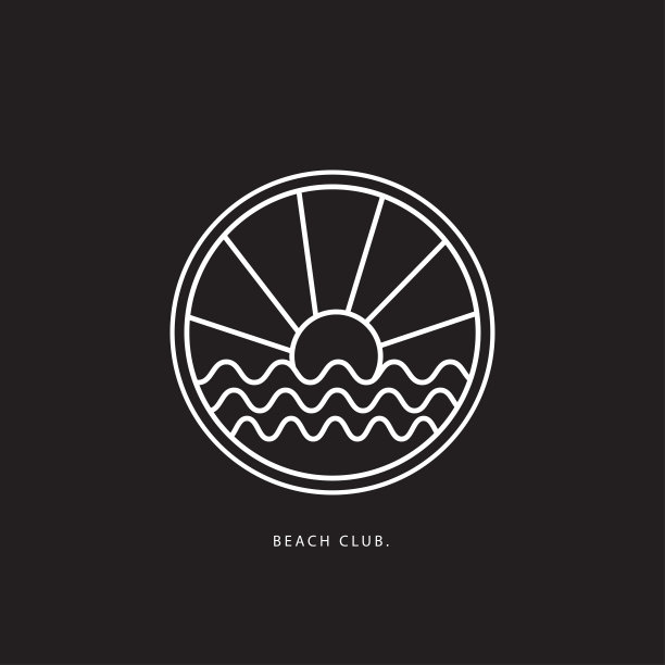 矢量插图冲浪主题徽章设计。用于t恤打印、海报、贴纸等用途。图片下载