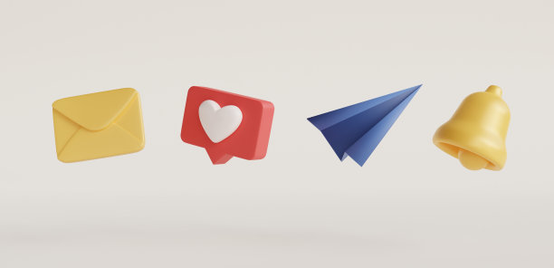 以3d样式设置图标。商业概念图标集合。创意概念。互联网网络概念。商业上的成功。3d渲染插图。符号，标志说明。图片下载