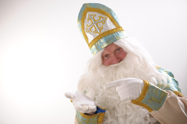 广告文字空间圣尼古拉斯注意数一，二，三，用手指，然后发生手的圣诞老人创始人冻结莫罗兹伊万诺维奇冬季月份一月二月十二月图片下载