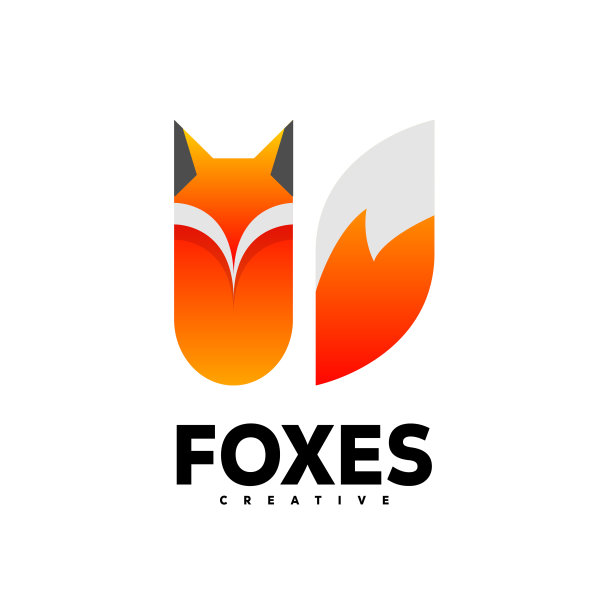 狐狸设计插图彩色图片下载
