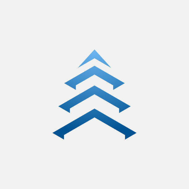 现代符号模板印度教和佛教宝塔，易于制作，适合公司与矢量eps格式图片下载