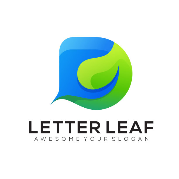 令人敬畏的字母D叶子优质矢量和设计图片下载