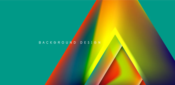 抽象烘焙与重叠三角形和图片下载