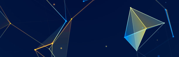 彩色多边形结构。美丽的插图与连接的点和线。数字网络背景。3 d图片下载