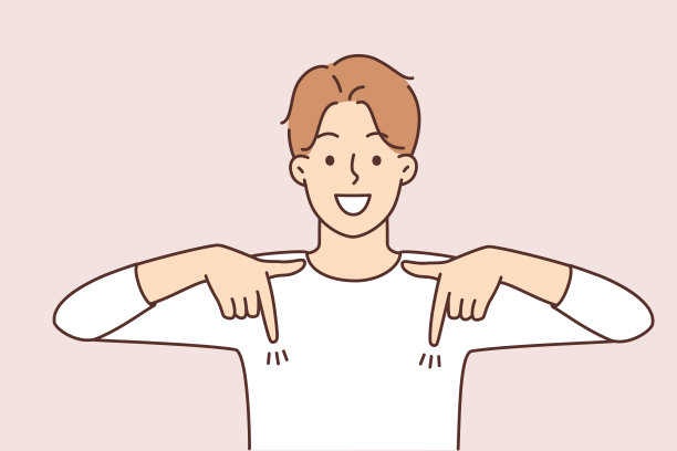 微笑的男人指着好交易图片下载