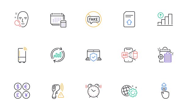 Seo齿轮，笔记本电脑保险和脸搜索行图标网站，打印。为设计。向量图片下载