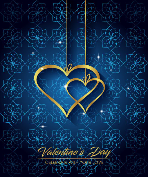 优雅经典的情人节背景。邀请，海报或传单的想法。图片下载