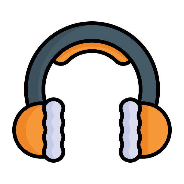 耳套冬装矢量图标设计图片下载