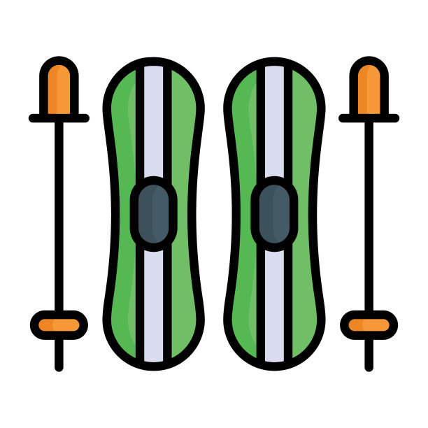 雪花矢量图标，冬季运动会图片下载