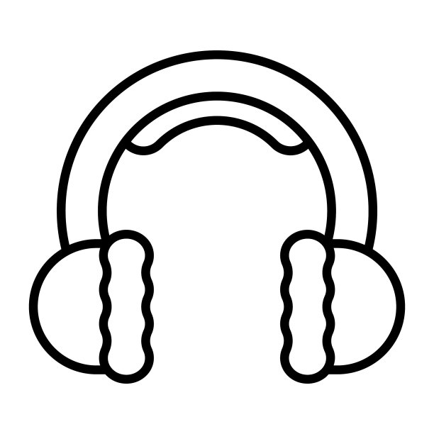 耳套冬装矢量图标设计图片下载