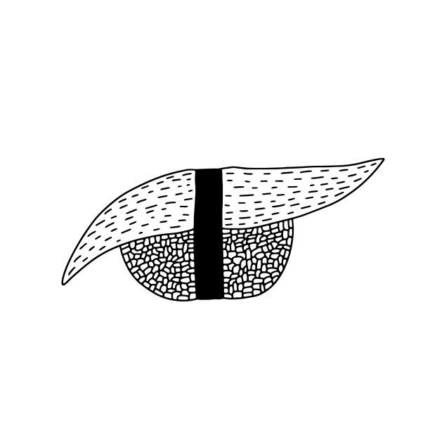 手绘寿司素描图片下载