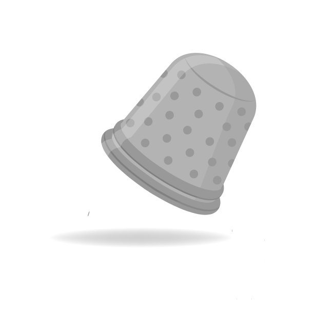 缝纫顶针矢量隔离插图图片下载