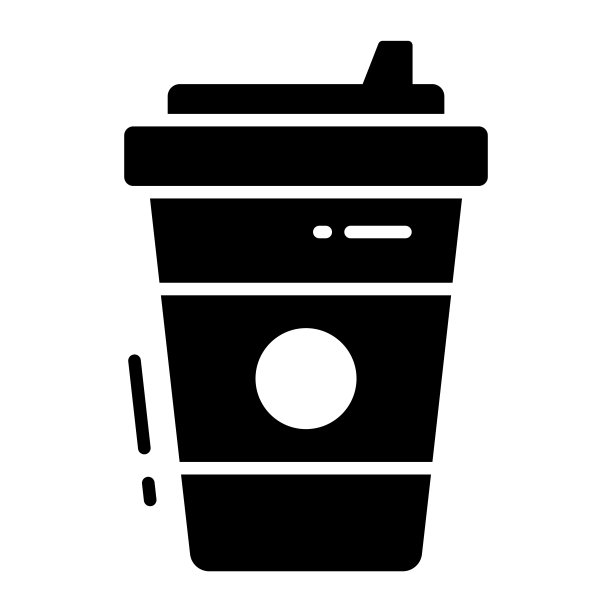 时尚风格的一次性咖啡杯矢量设计图片下载