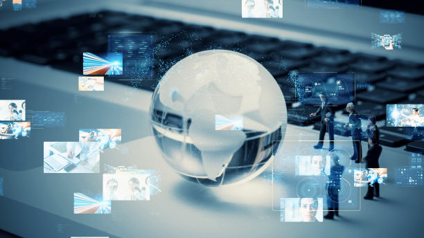 视觉内容概念。全球业务。社交网络服务。流媒体视频。通信网络。图片下载