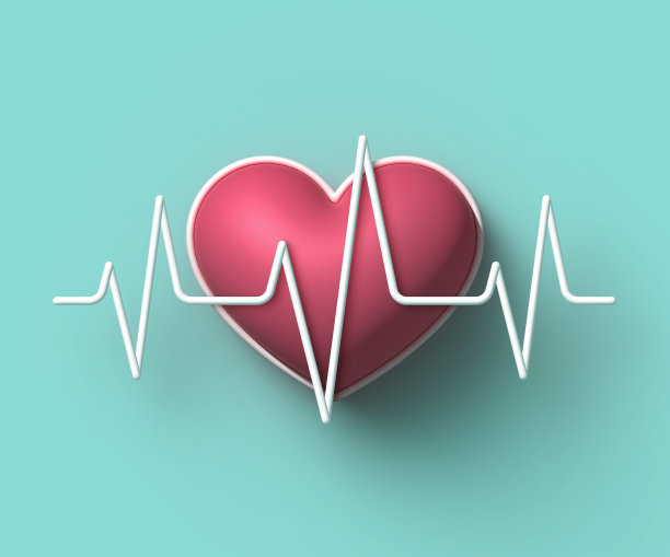 心脏脉搏轨迹现代健康背景图片下载