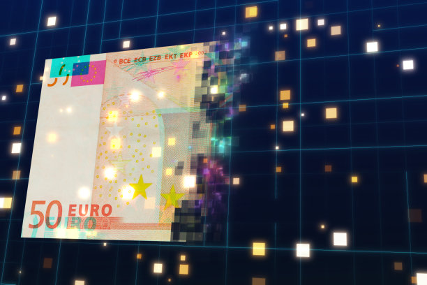 数字欧盟货币转账图片下载