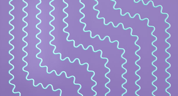 螺旋线图形设计在紫色色调的背景工作。三维渲染图片下载