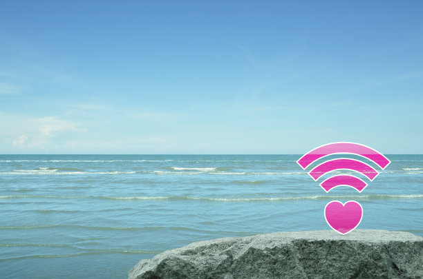 网恋连线，情人节概念图片下载