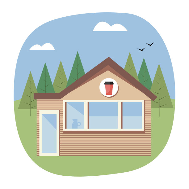 公园里的咖啡亭图片下载