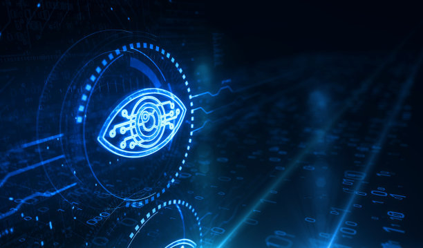 网络眼睛间谍大哥和黑客符号数字概念3d插图图片下载