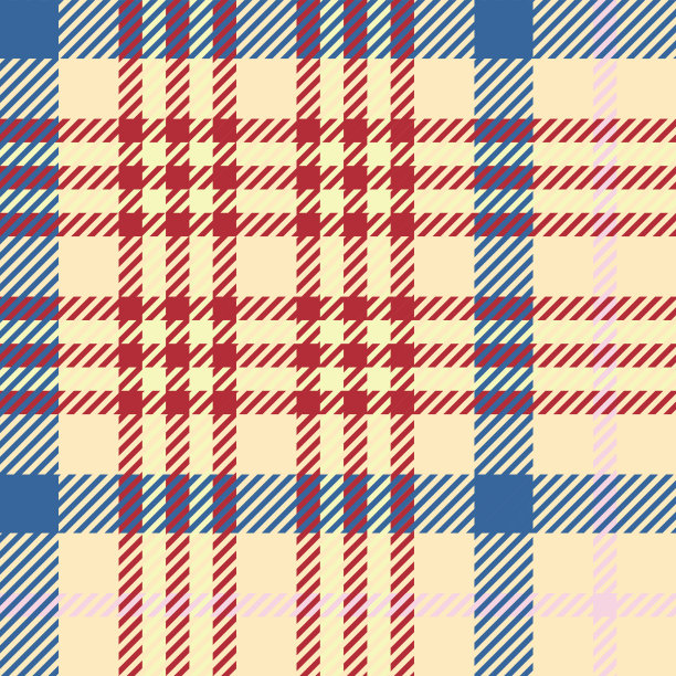 复古千年虫格纹红蓝图片下载