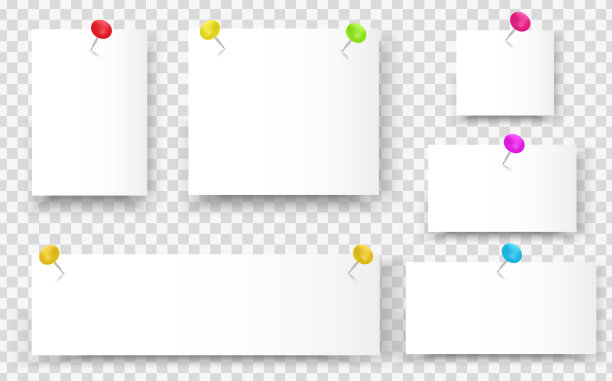 一套现实的空白纸页。3d设计模板。纸模型。图片下载