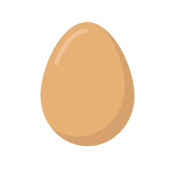 棕色的鸡蛋图标。向量。图片下载