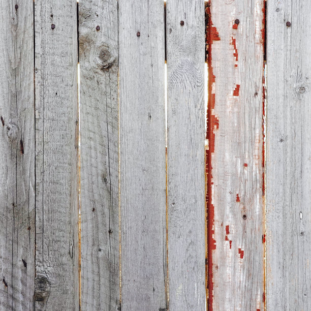 复古风木栅栏：带裂纹的户外纹理背景图，留白图片下载