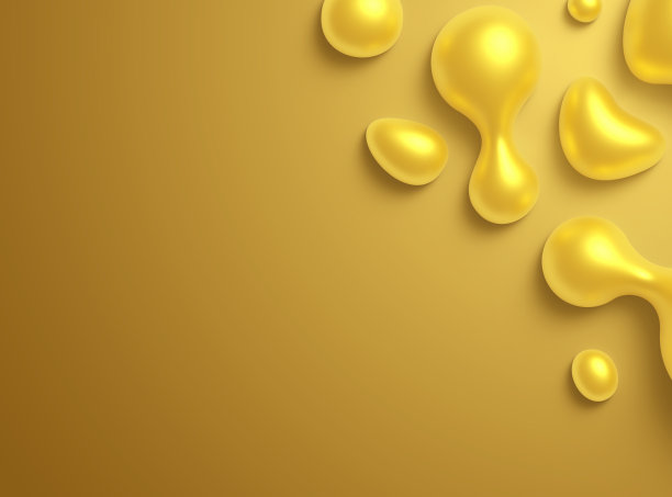 金色抽象液滴现代背景图片下载