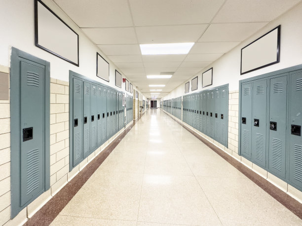 学校的走廊图片下载